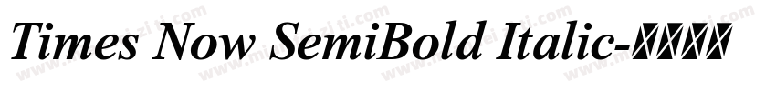 Times Now SemiBold Italic字体转换